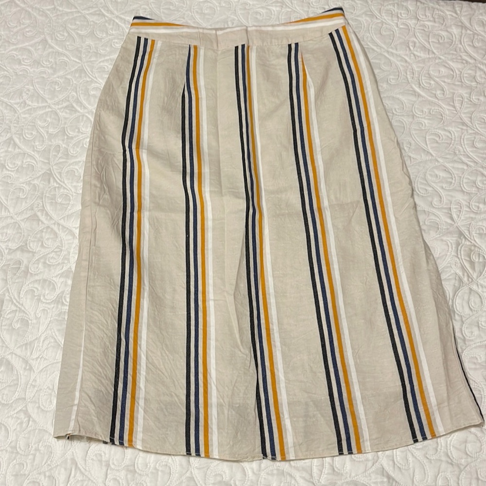 Who What wear Striped MIDI Skirt